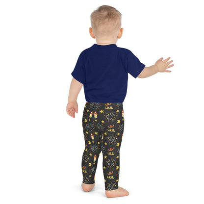 Kid's Leggings - Fireworks in the Amusement Park