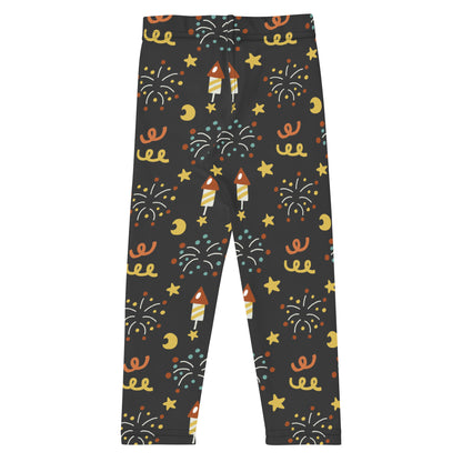 Kid's Leggings - Fireworks in the Amusement Park