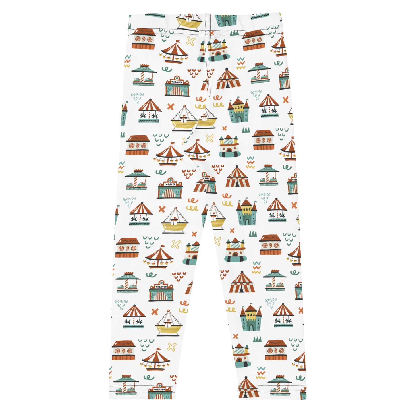 Kid's Leggings - Rides in the Amusement Park