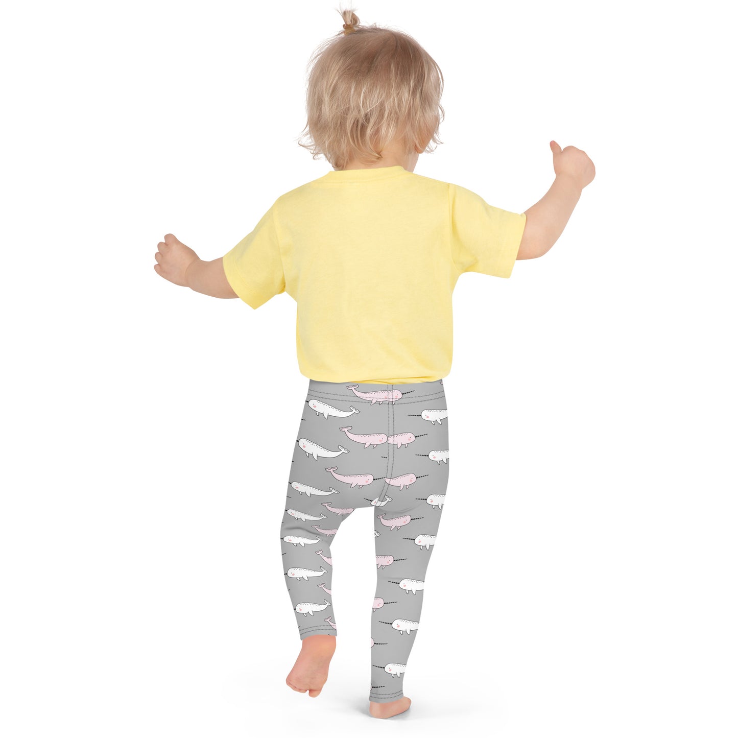 Kid's Leggings - Narwhal in Magical Water