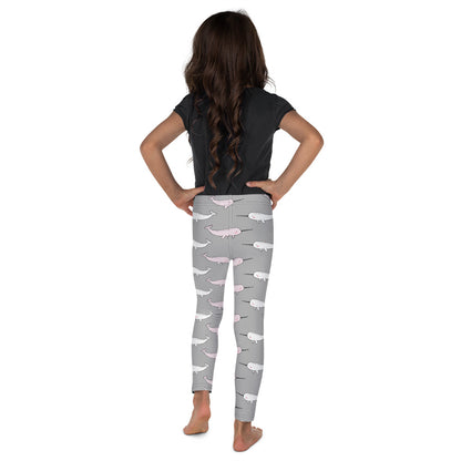 Kid's Leggings - Narwhal in Magical Water