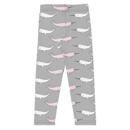 Kid's Leggings - Narwhal in Magical Water