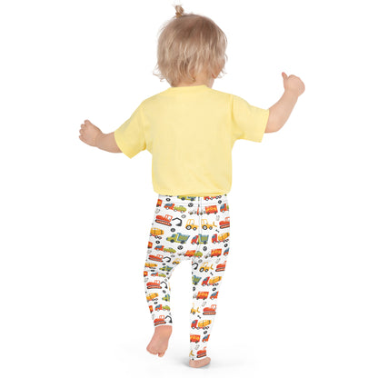 Kid's Leggings - Truck, Excavator, Tanker Truck, Dozer