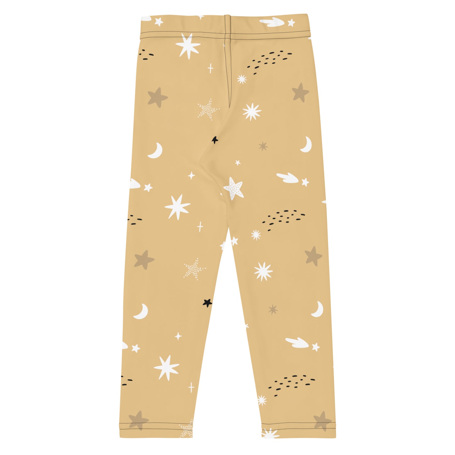 Kid's Leggings - Golden Night Sky with Stars