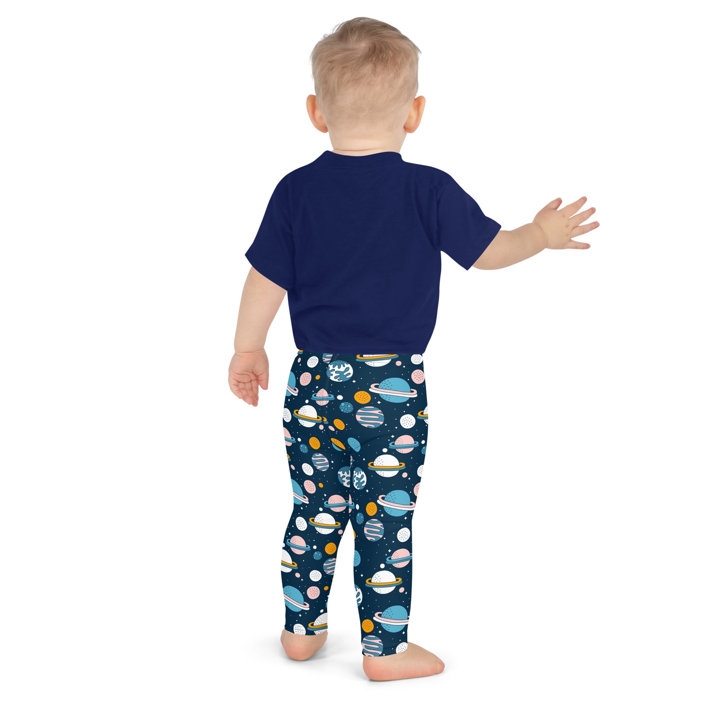 Kid's Leggings - Oh My Space! - Navy