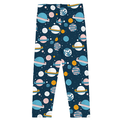 Kid's Leggings - Oh My Space! - Navy