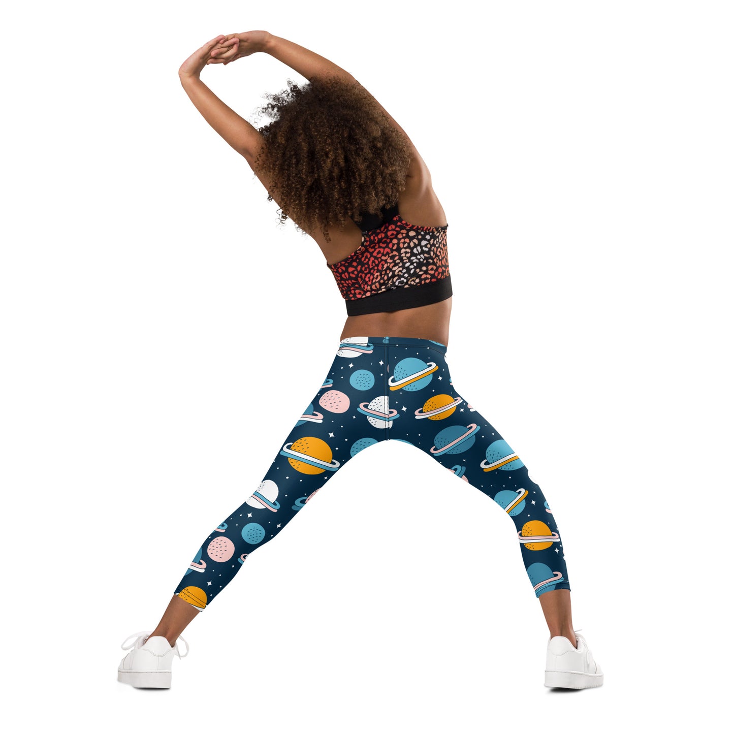 Kid's Leggings - Planet, Planet and Planet! - Navy