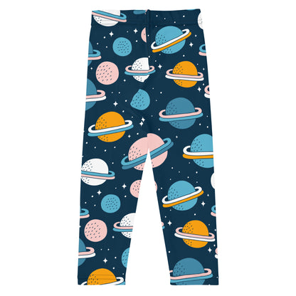 Kid's Leggings - Planet, Planet and Planet! - Navy