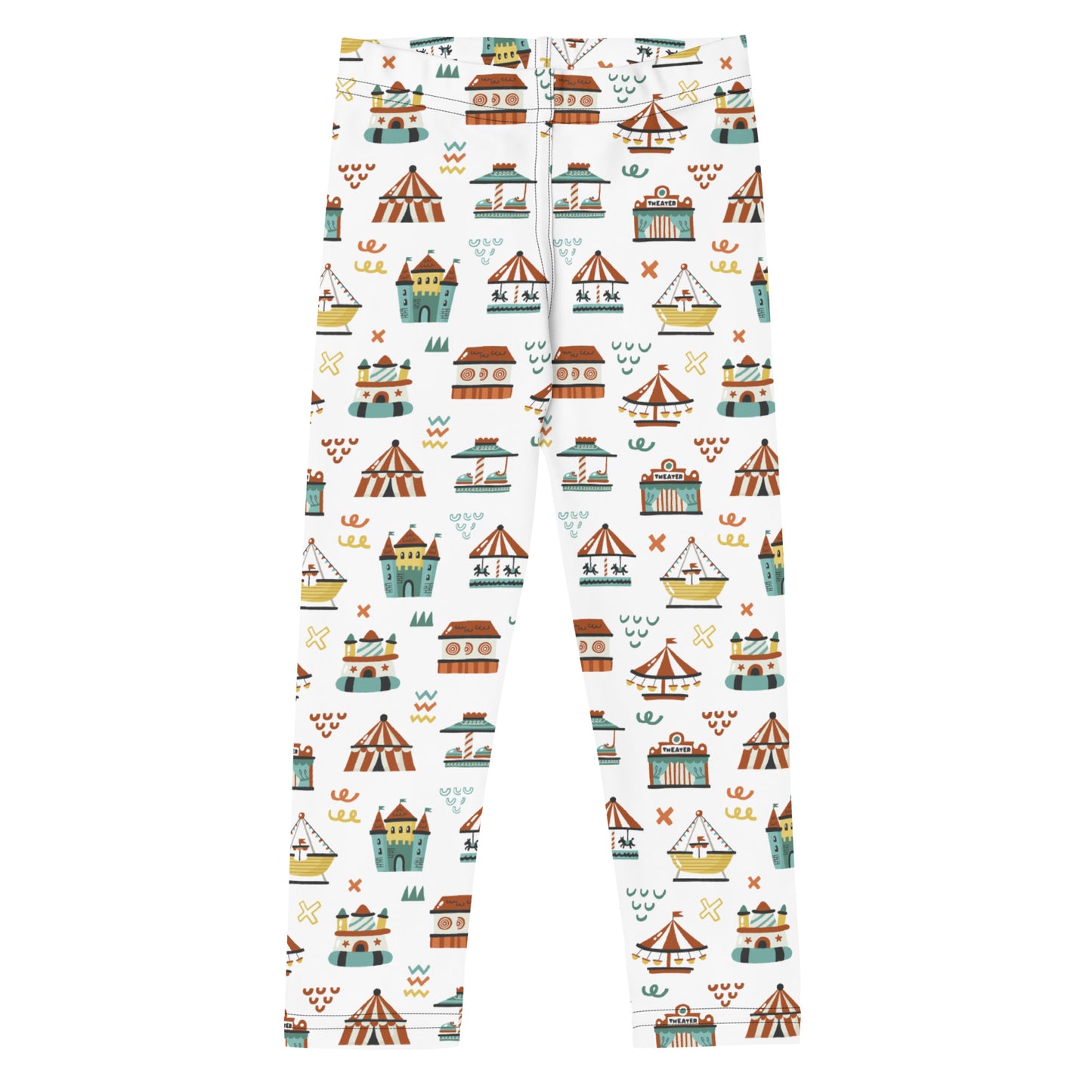 Kid's Leggings - Rides in the Amusement Park