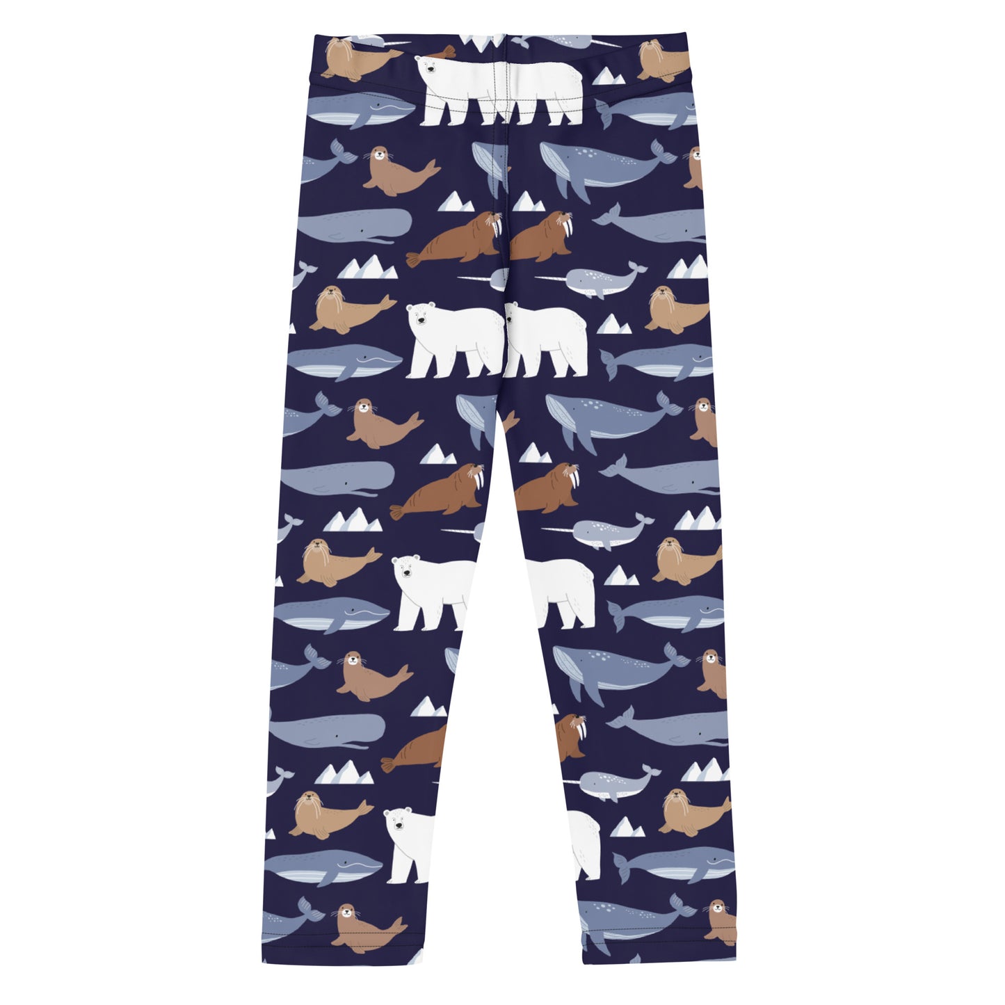 Kid's Leggings - Polar Bear, Walrus, Whale, Narwhal