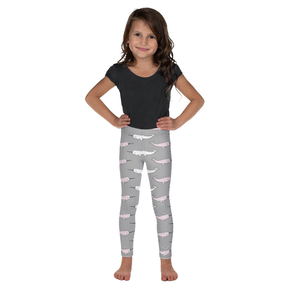 Kid's Leggings - Narwhal in Magical Water