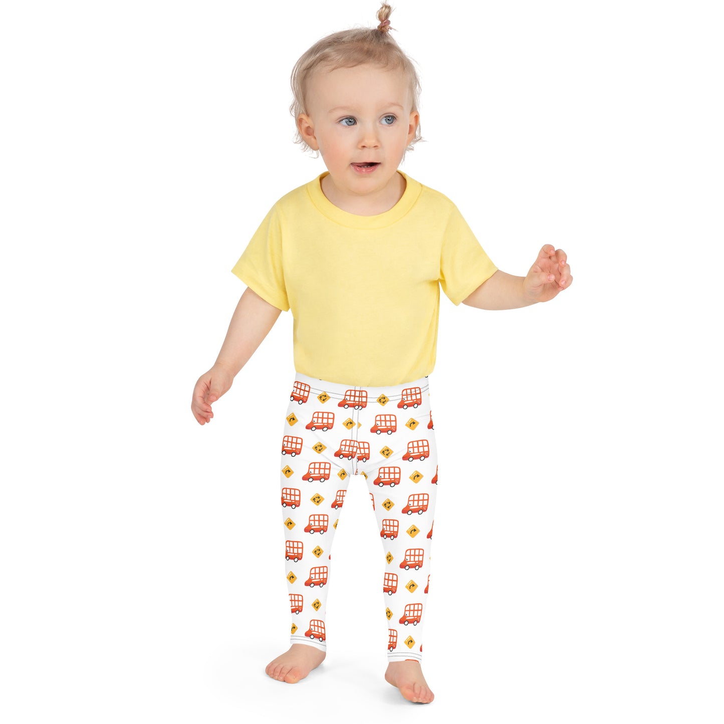 Kid's Leggings - Beep Beep! Double Decker Bus Ride