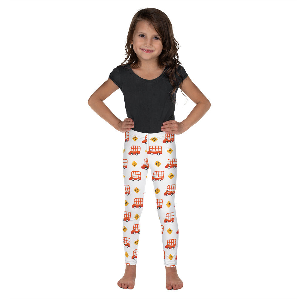 Kid's Leggings - Beep Beep! Double Decker Bus Ride