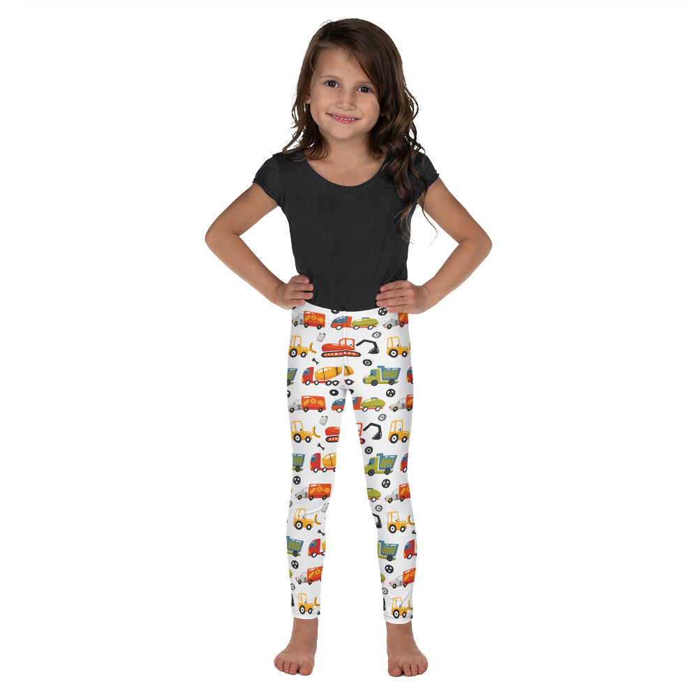 Kid's Leggings - Truck, Excavator, Tanker Truck, Dozer