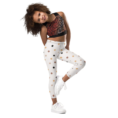 Kid's Leggings - Bohemian Girls - Boho Polka Dots