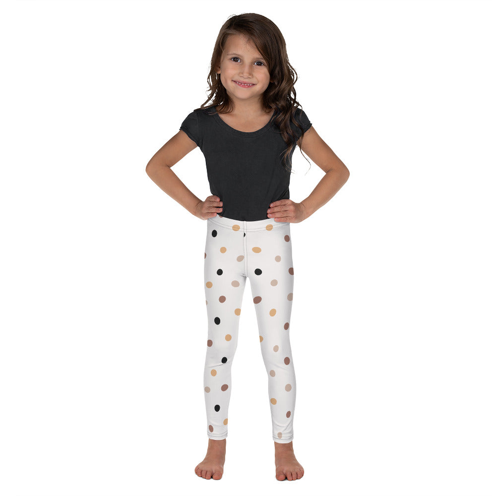 Kid's Leggings - Bohemian Girls - Boho Polka Dots