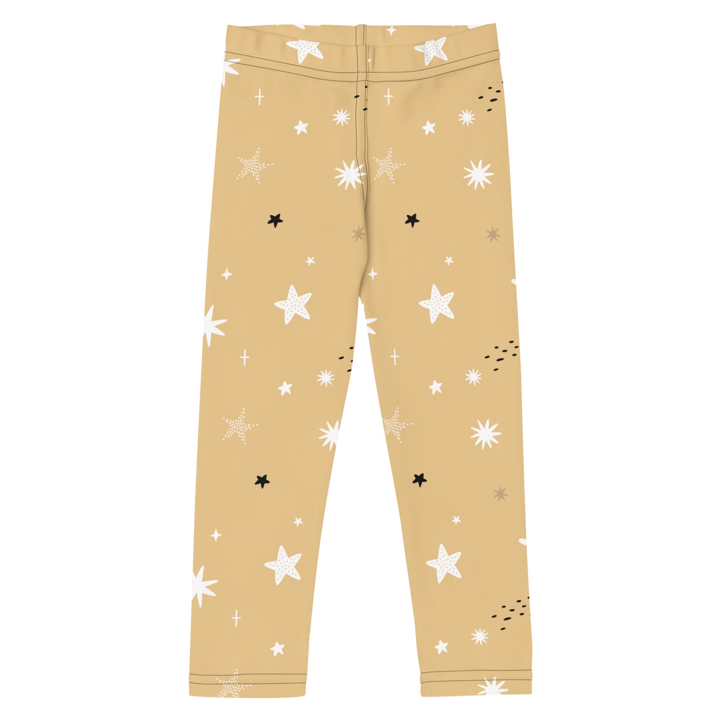 Kid's Leggings - Golden Night Sky with Stars