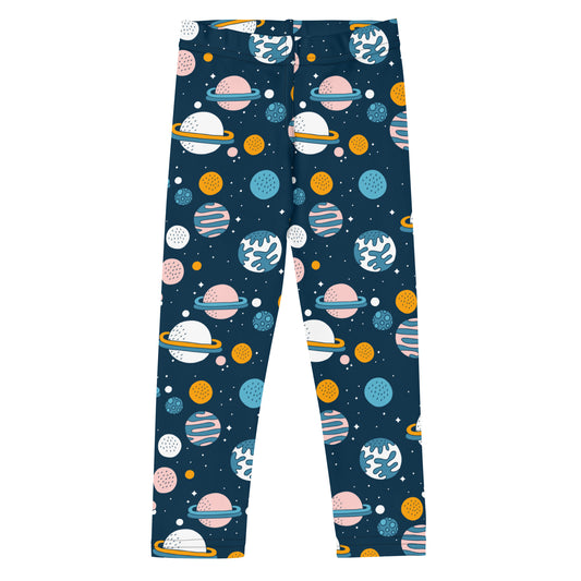 Kid's Leggings - Oh My Space! - Navy