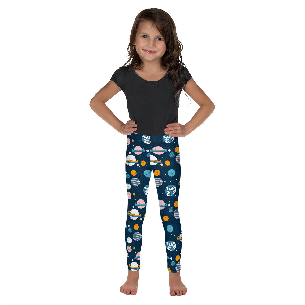 Kid's Leggings - Oh My Space! - Navy