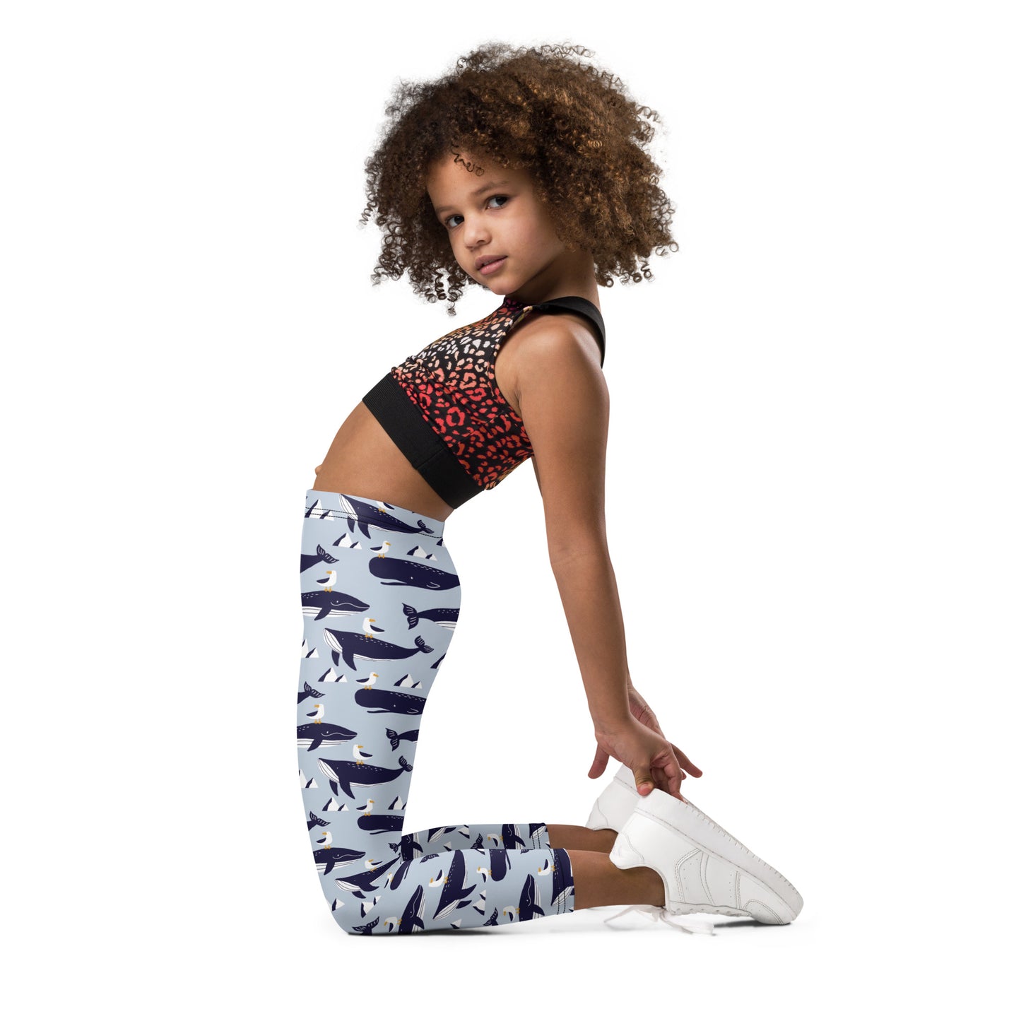 Kid's Leggings - Whales in Antarctica