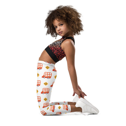 Kid's Leggings - Beep Beep! Double Decker Bus Ride