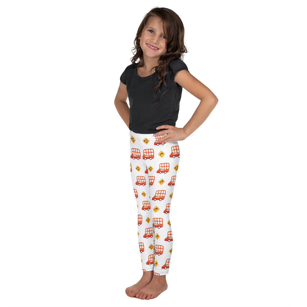 Kid's Leggings - Beep Beep! Double Decker Bus Ride