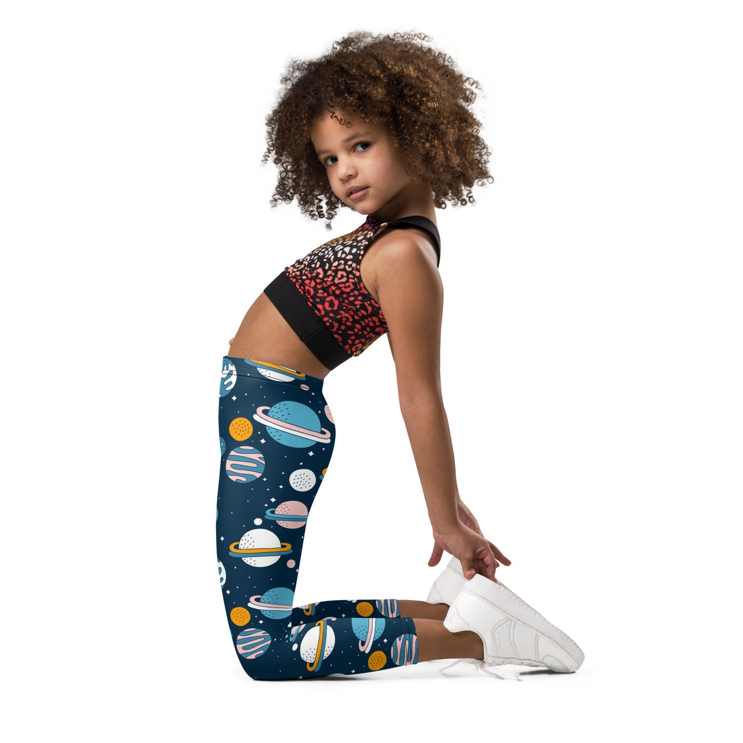 Kid's Leggings - Oh My Space! - Navy