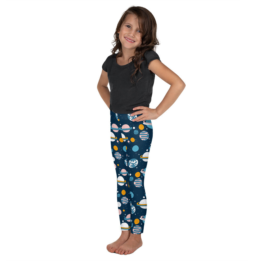 Kid's Leggings - Oh My Space! - Navy