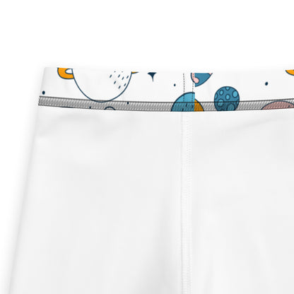 Kid's Leggings - Oh My Space! White