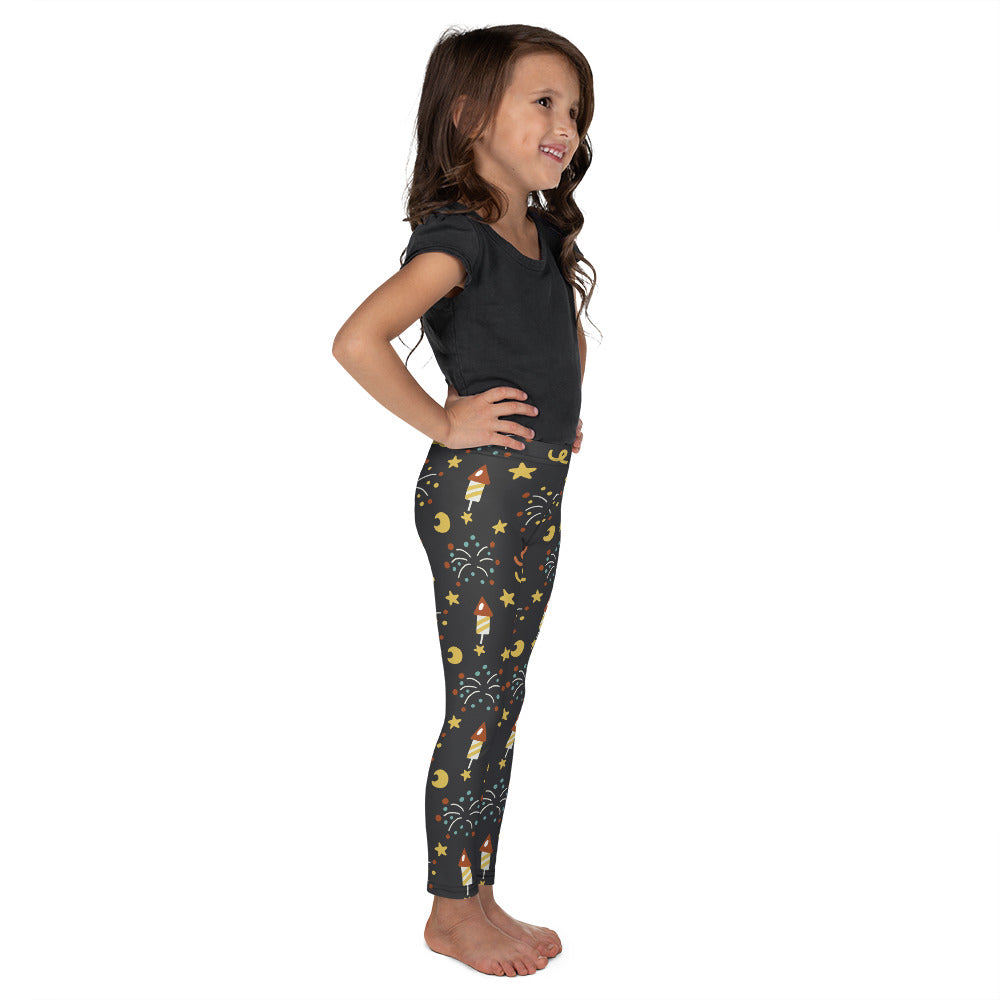 Kid's Leggings - Fireworks in the Amusement Park