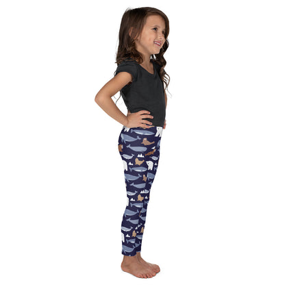 Kid's Leggings - Polar Bear, Walrus, Whale, Narwhal