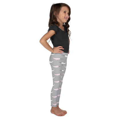 Kid's Leggings - Narwhal in Magical Water