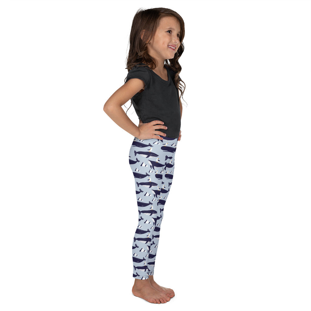 Kid's Leggings - Whales in Antarctica