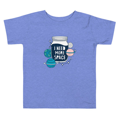 "I Need More Space" Toddler Cotton T-Shirts - Funny Short Sleeve T for Ages 2-5