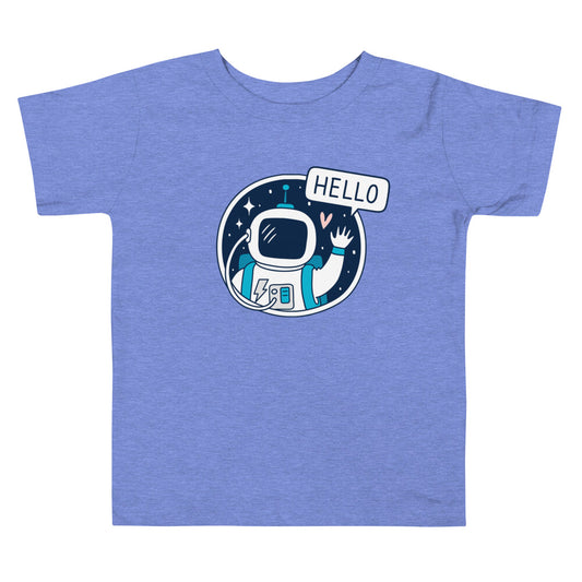 Hello Space Explorer Toddler T-Shirts - Cotton Short Sleeve Tee for Little Astronauts Ages 2-5