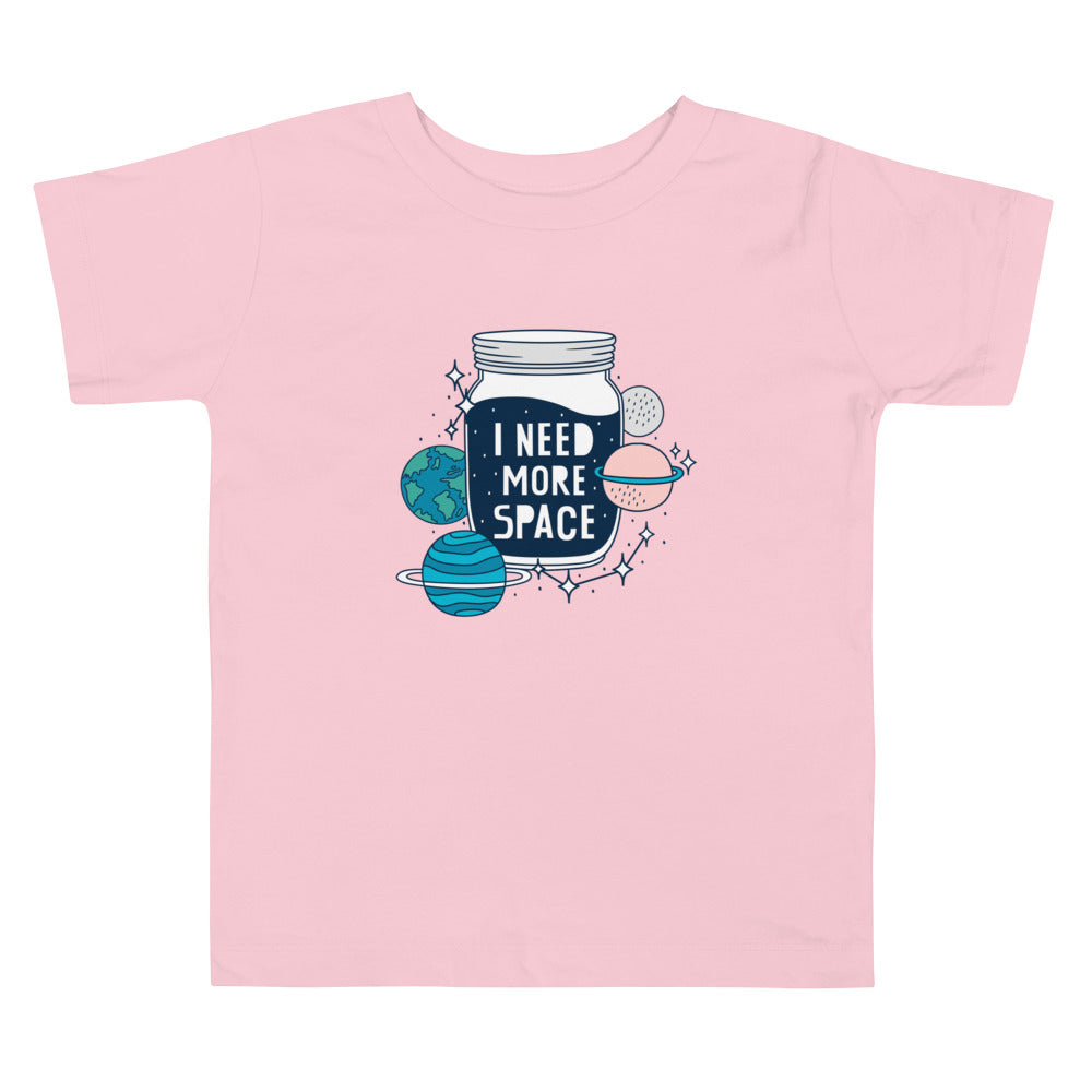 "I Need More Space" Toddler Cotton T-Shirts - Funny Short Sleeve T for Ages 2-5