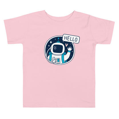 Hello Space Explorer Toddler T-Shirts - Cotton Short Sleeve Tee for Little Astronauts Ages 2-5