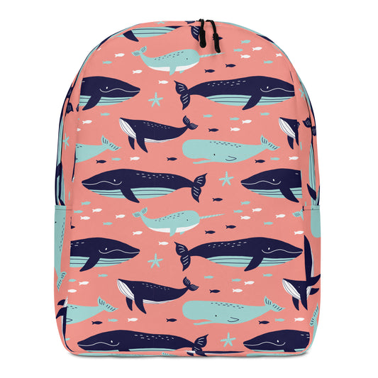 Minimalist Backpack Magical Whale World