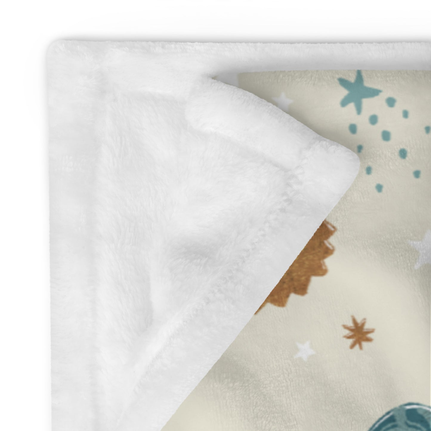 Planet Throw Blanket Neptune, Saturn, Constellations and The Sun